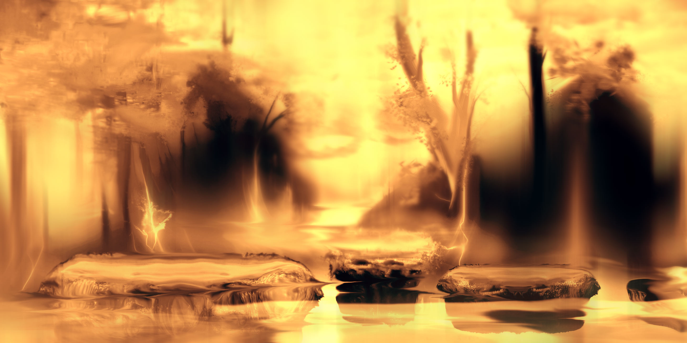 Environment art, second parallax layer