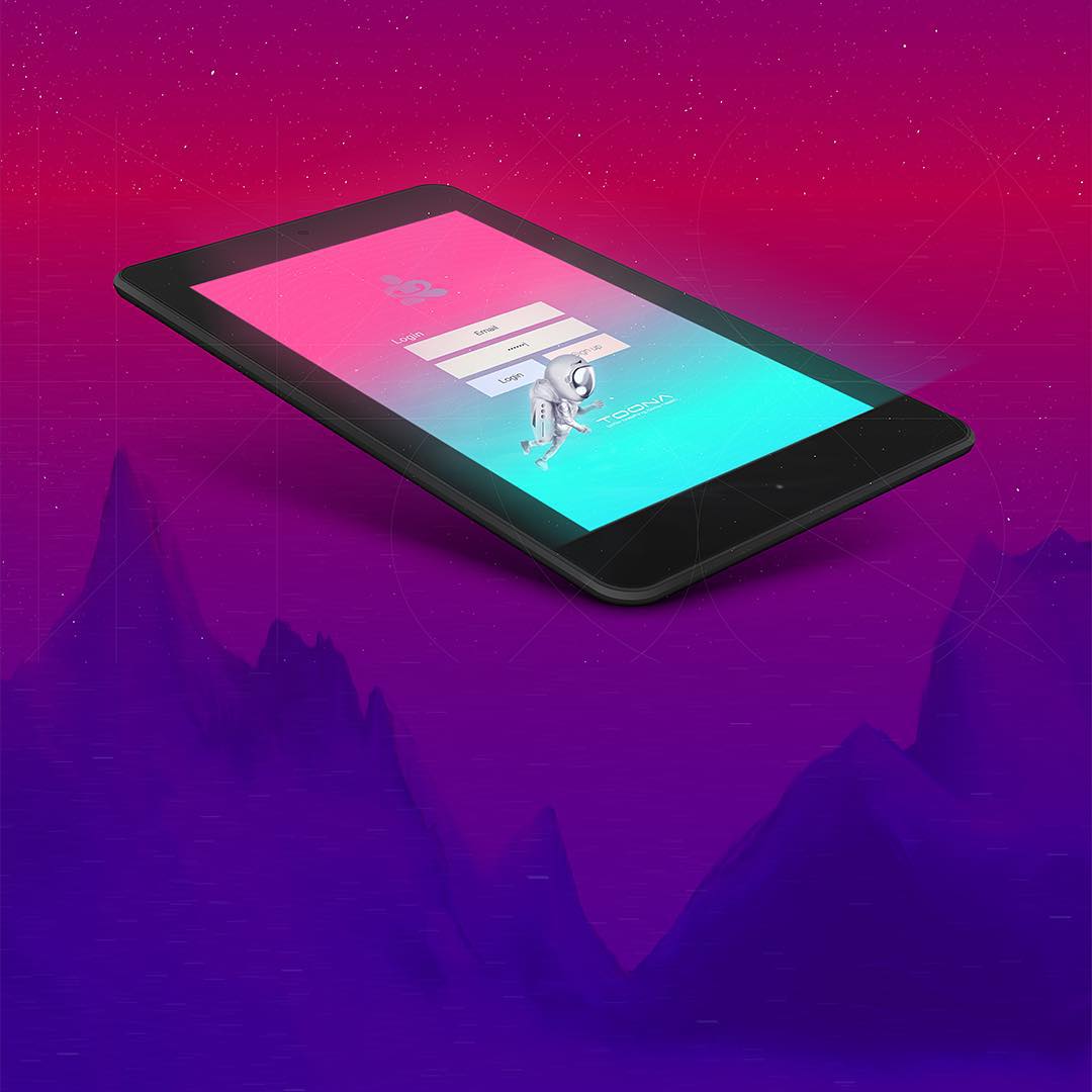 Toona running on a tablet